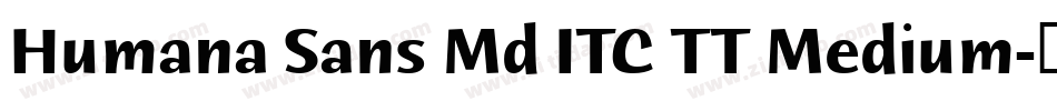 Humana Sans Md ITC TT Medium字体转换